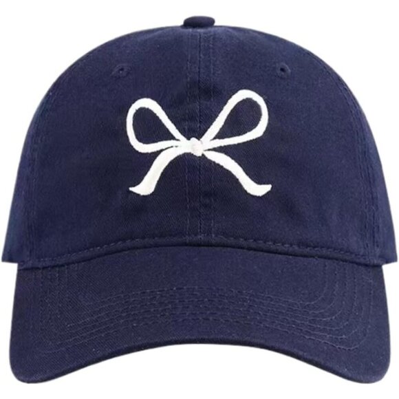 Women’s Cotton Bow Baseball Cap UV Sun Hat Travel Hiking Summer Accessories